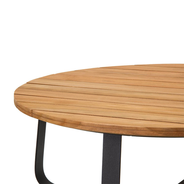 DENA COFFEE TABLE / BLACK-NATURAL (INDOOR-OUTDOOR) - Green Design Gallery