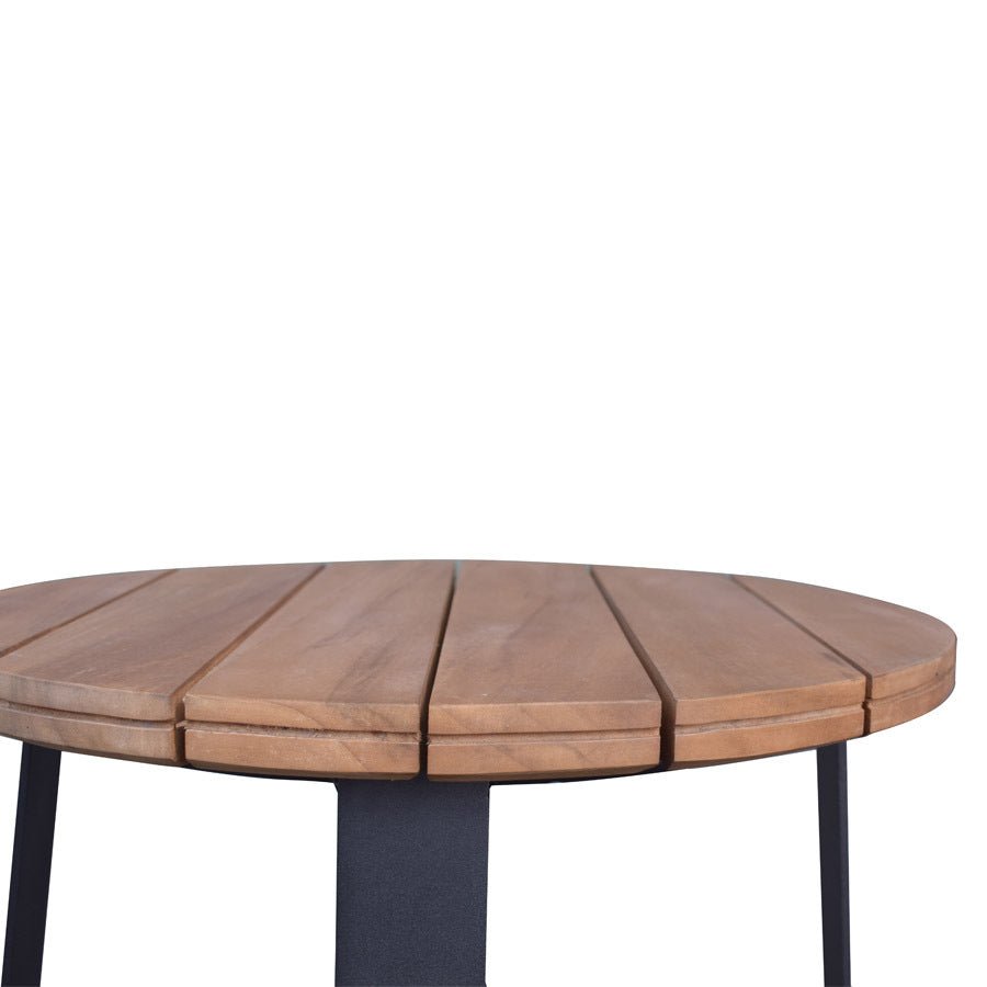 DENA SIDE TABLE / BLACK-NATURAL (INDOOR-OUTDOOR) - Green Design Gallery