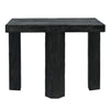 DOVE TAIL SIDE TABLE / RUSTIC BLACK ELM - Green Design Gallery