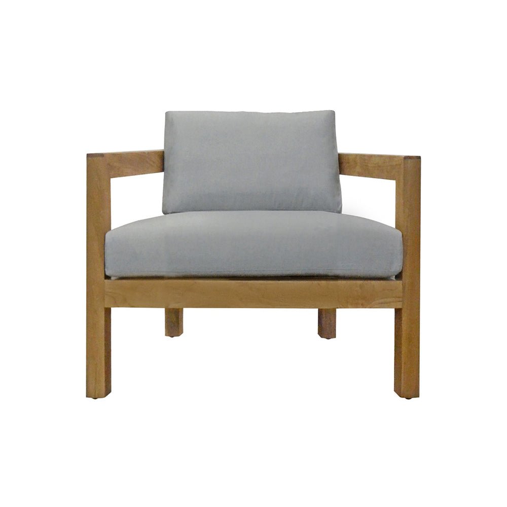 DRIFT OUTDOOR LOUNGE CHAIR | TEAK + GRANITE - Green Design Gallery