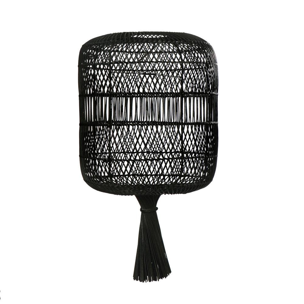 DUMPLING LAMP SHADE | FLOOR OR PENDANT | BLACK - Green Design Gallery