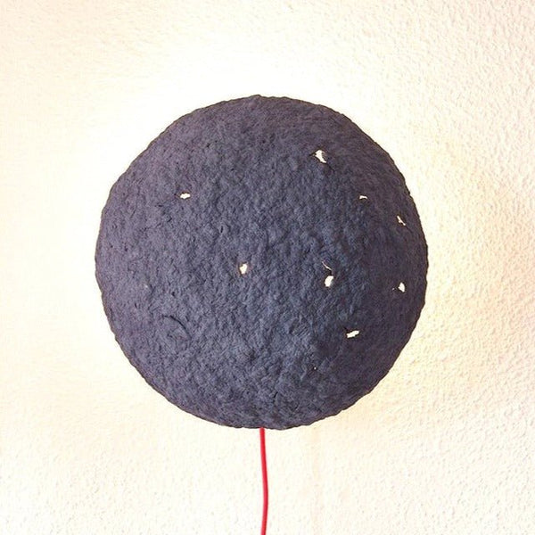 ECLIPSE SCONCE LAMP / RECYCLED PAPER / BLUE - Green Design Gallery