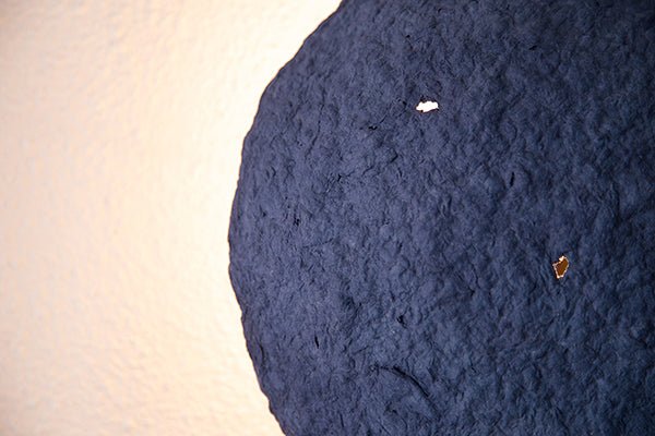 ECLIPSE SCONCE LAMP / RECYCLED PAPER / BLUE - Green Design Gallery