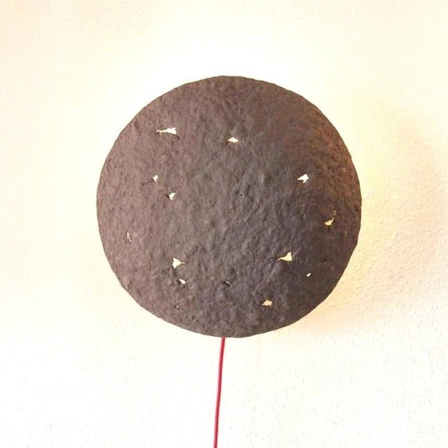 ECLIPSE SCONCE LAMP / RECYCLED PAPER / GREY - Green Design Gallery