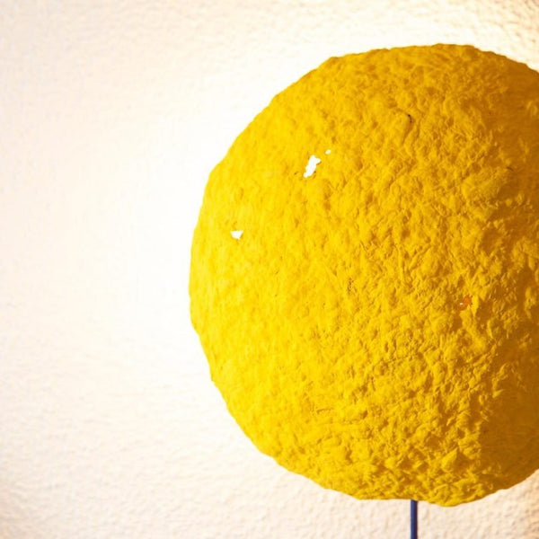 ECLIPSE SCONCE LAMP / RECYCLED PAPER / YELLOW - Green Design Gallery