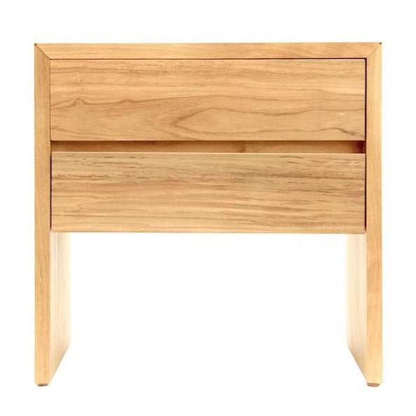 EGEAN (BED)SIDE TABLE | NATURAL TEAK - Green Design Gallery