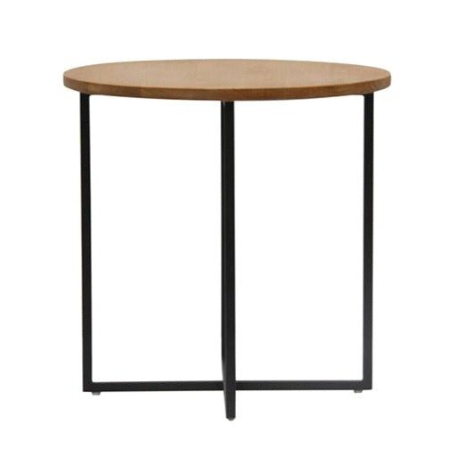 ELLIS SIDE TABLE / OAK - BLACK FRAME - Green Design Gallery