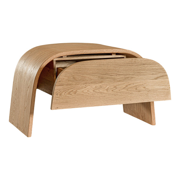 ELULA (BED)SIDE TABLE | OAK | DRAWER - Green Design Gallery