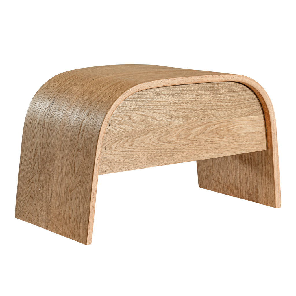 ELULA (BED)SIDE TABLE | OAK | DRAWER - Green Design Gallery
