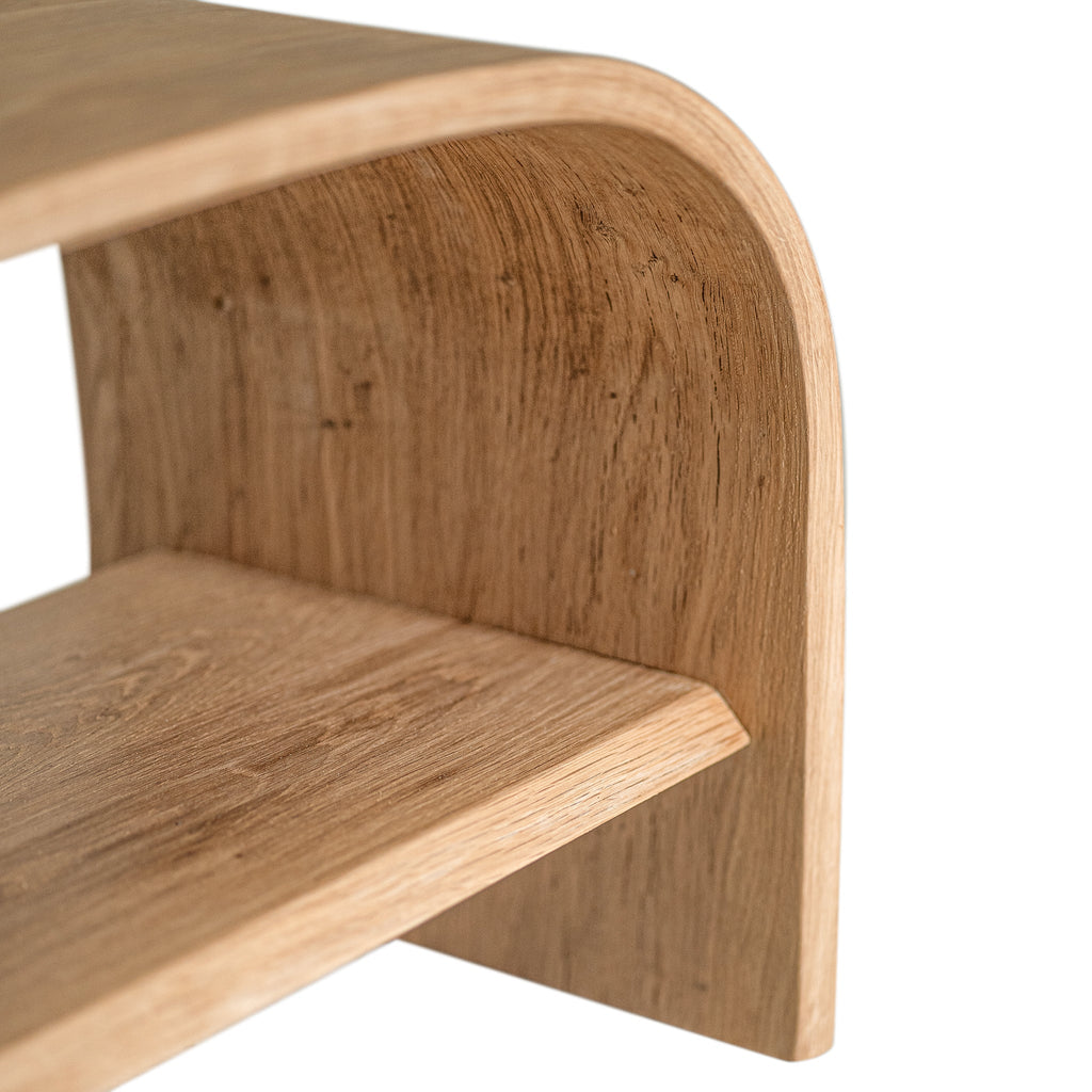 ELULA OPEN (BED)SIDE TABLE | OAK | SHELF - Green Design Gallery