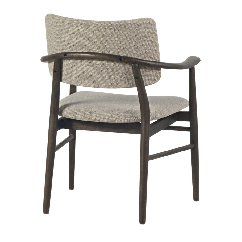 EVANDER UPHOLSTERED OAK ARMCHAIR | NOYACK MIST+COAL - Green Design Gallery