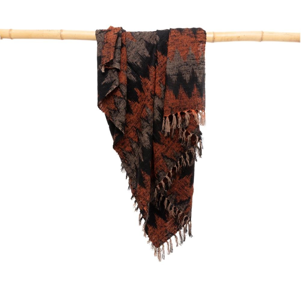 FAIR TRADE PLAID | ORANGE+BLACK - Green Design Gallery