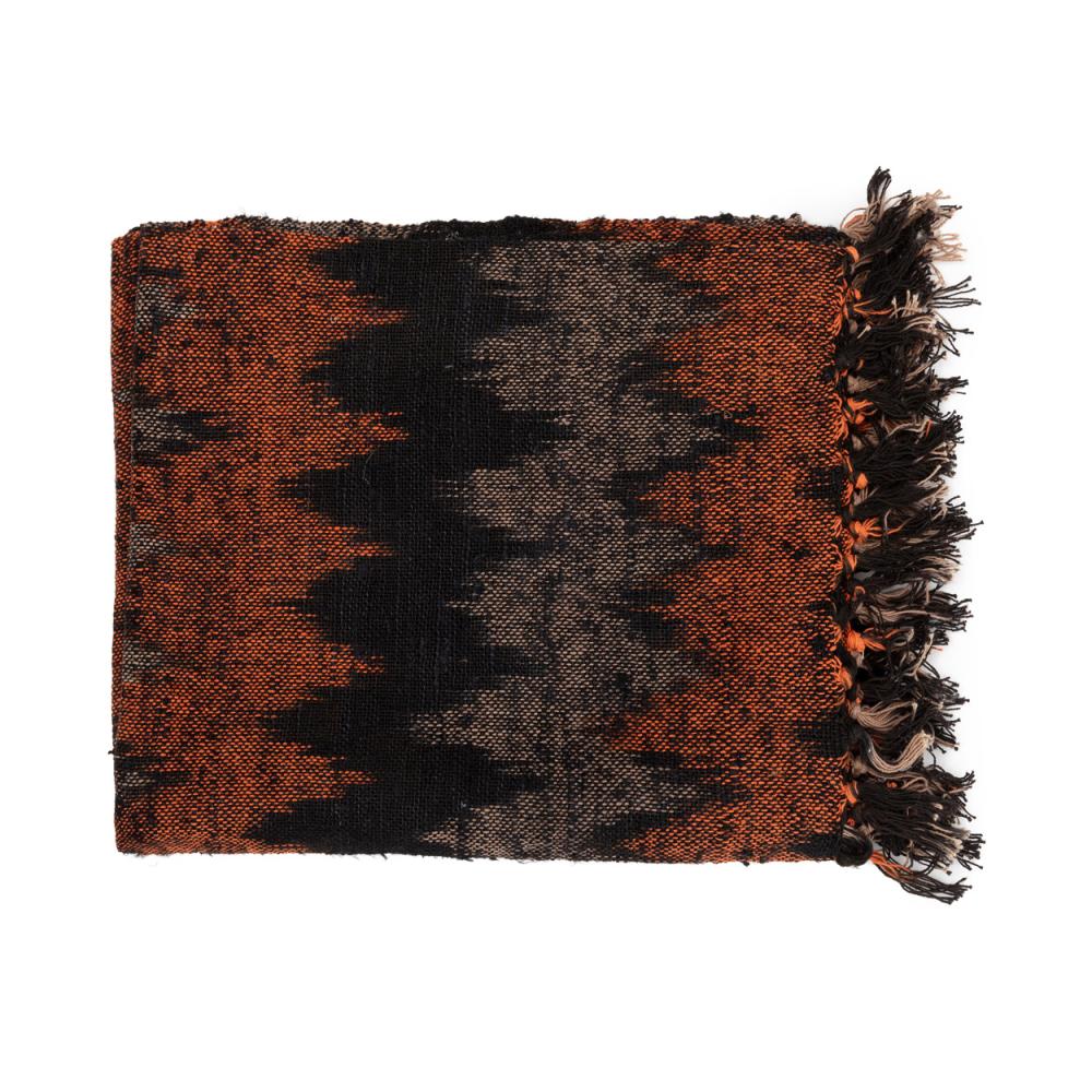 FAIR TRADE PLAID | ORANGE+BLACK - Green Design Gallery