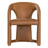 FIKILE DINING CHAIR | CERA COGNAC LEATHER - Green Design Gallery