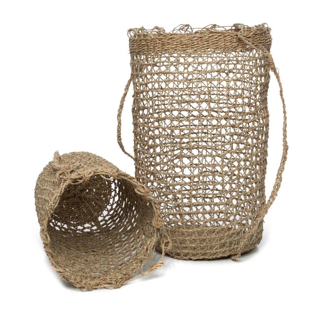 FISHERMAN BASKETS | NATURAL | SET OF 2 - Green Design Gallery