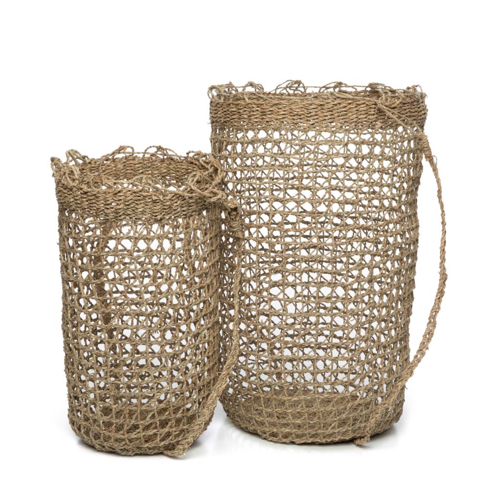 FISHERMAN BASKETS | NATURAL | SET OF 2 - Green Design Gallery