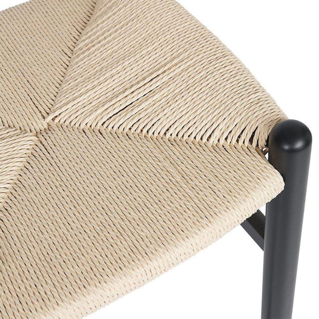 FLINT BARSTOOL | BLACK+NATURAL - Green Design Gallery