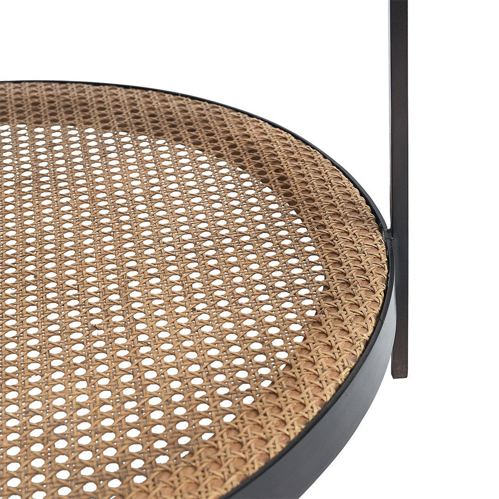 FLINT COFFEE TABLE | GLASS TOP | BLACK+NATURAL - Green Design Gallery