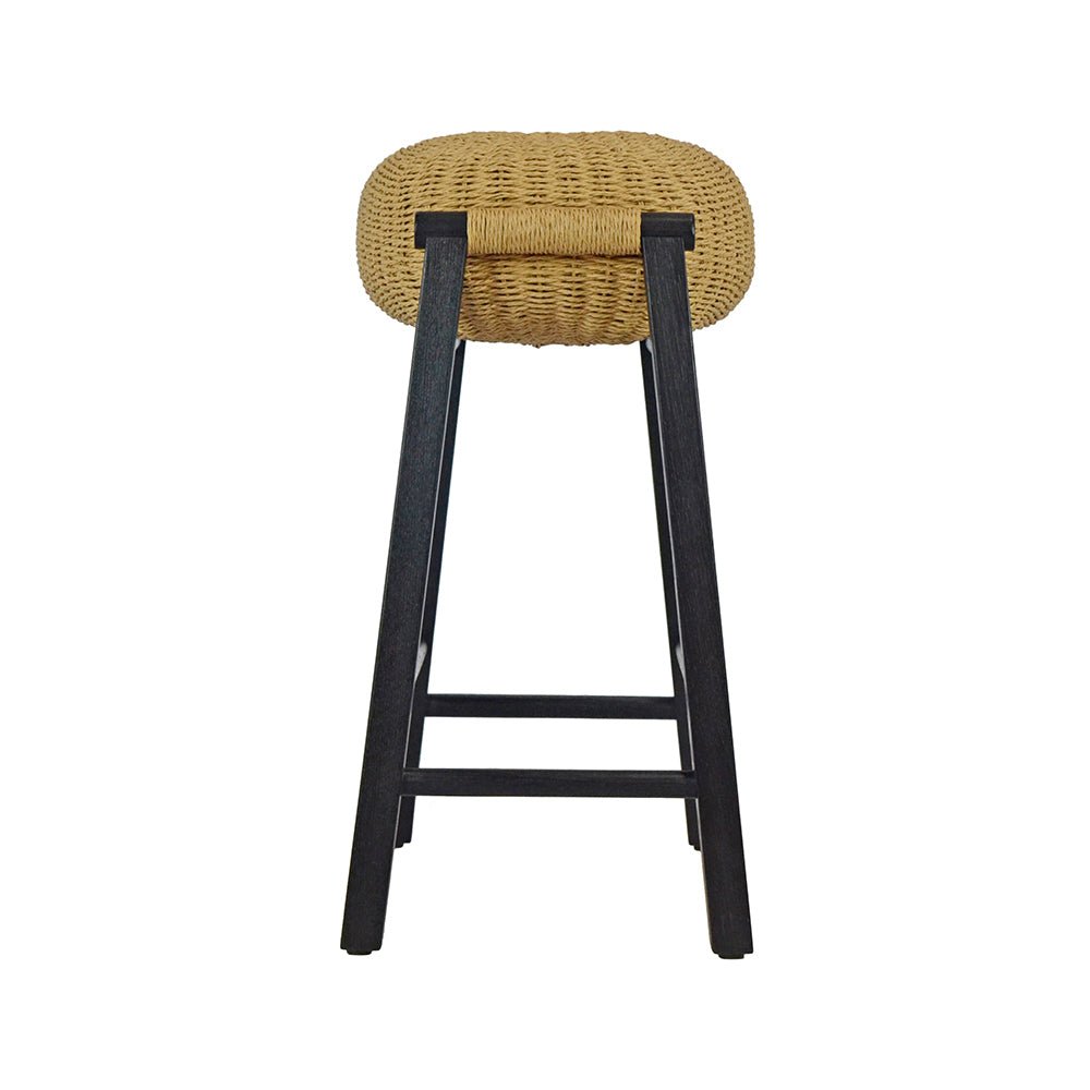 FLOAT HOLE BARCHAIR | NATURAL+BLACK | 2 HEIGHTS - Green Design Gallery