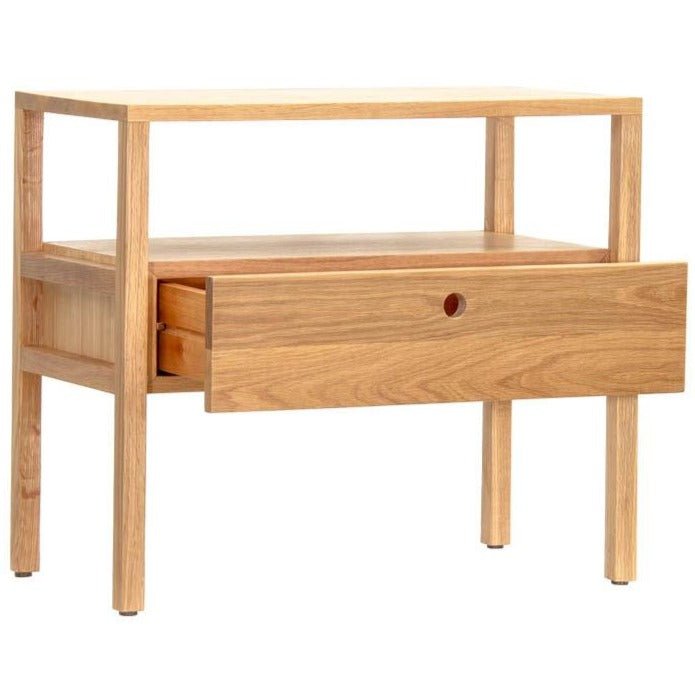 FLYNN (BED)SIDE TABLE | NATURAL OAK - Green Design Gallery