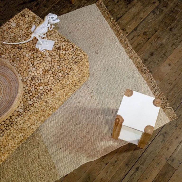 FRANCA HANDWOVEN JUTE + WOOL RUG | NATURAL | 160 x 230 CM - Green Design Gallery