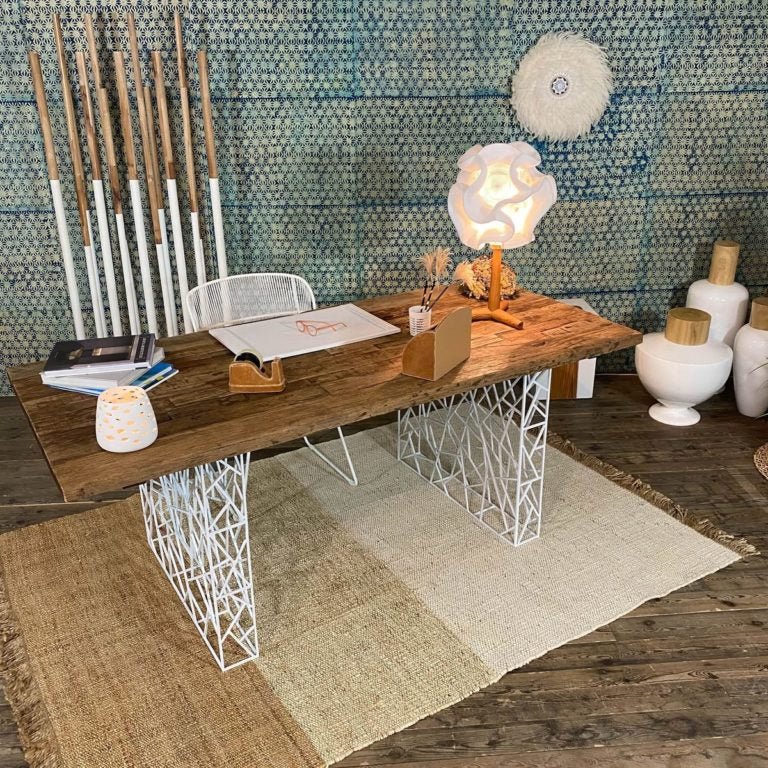 FRANCA HANDWOVEN JUTE + WOOL RUG | NATURAL | 160 x 230 CM - Green Design Gallery