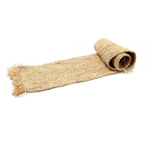FRINGE RAFFIA TABLE RUNNER - Green Design Gallery