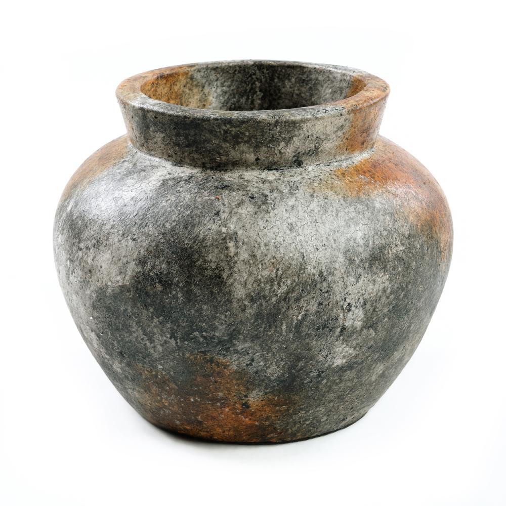 FUNKY TERRACOTTA VASE | ANTIQUE GREY | 3 SIZES - Green Design Gallery