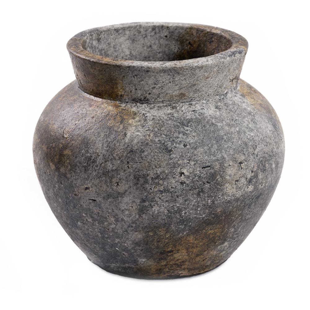 FUNKY TERRACOTTA VASE | ANTIQUE GREY | 3 SIZES - Green Design Gallery