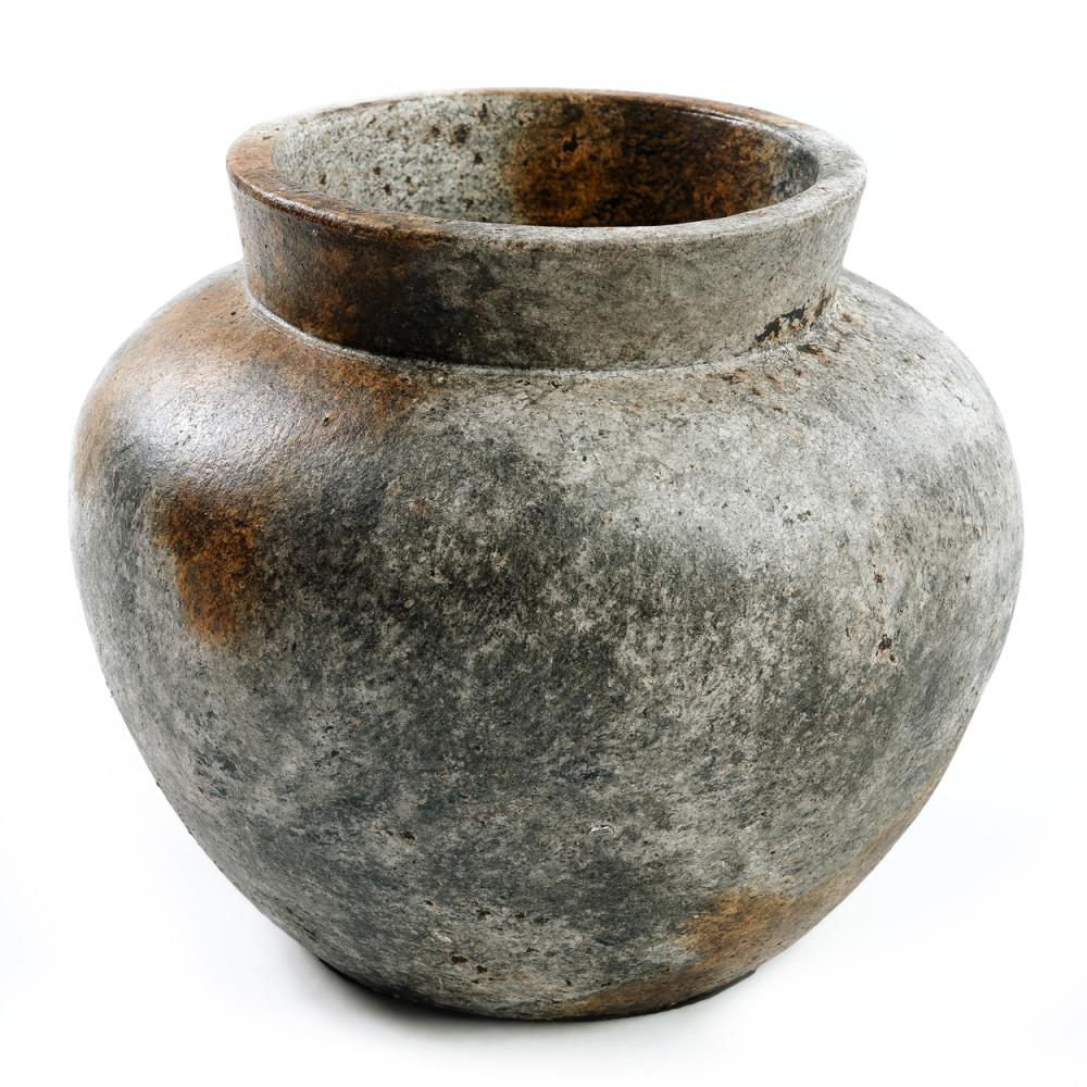 FUNKY TERRACOTTA VASE | ANTIQUE GREY | 3 SIZES - Green Design Gallery