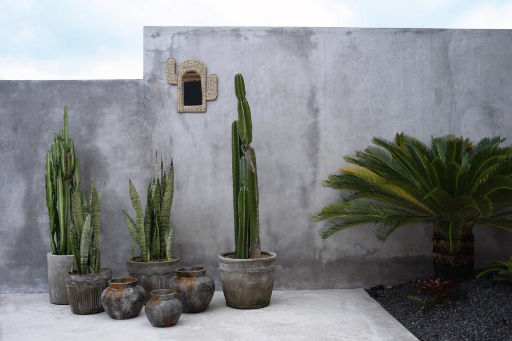 FUNKY TERRACOTTA VASE | ANTIQUE GREY | 3 SIZES - Green Design Gallery