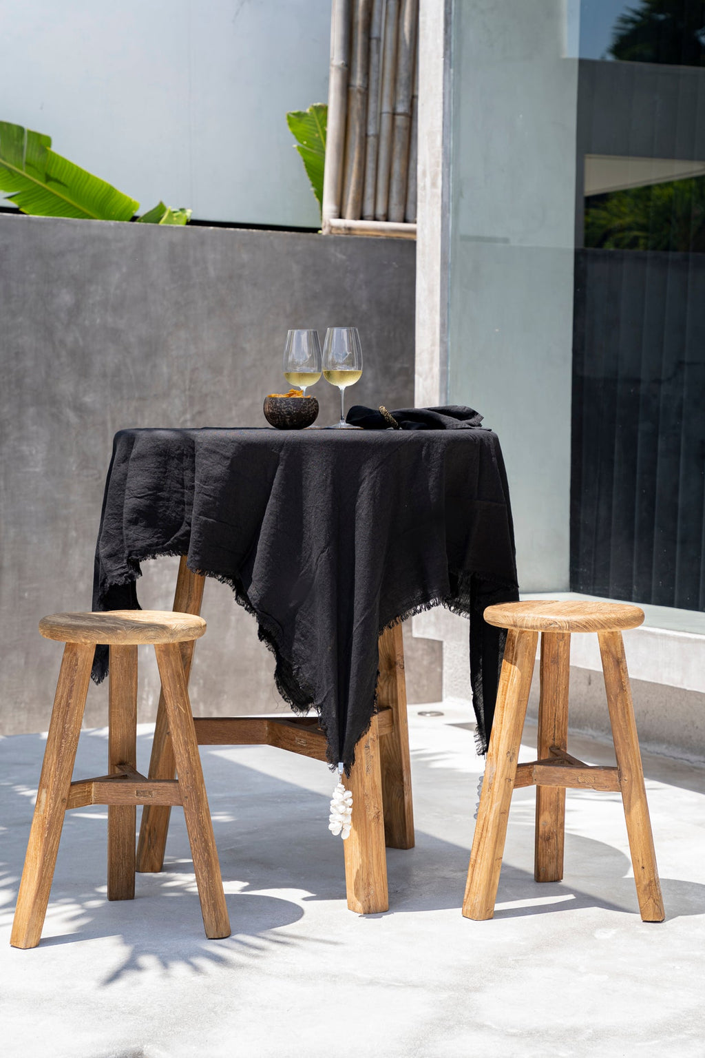 FUSUMA BAR STOOL | RECLAIMED TEAK | IN-OUTDOORS - Green Design Gallery