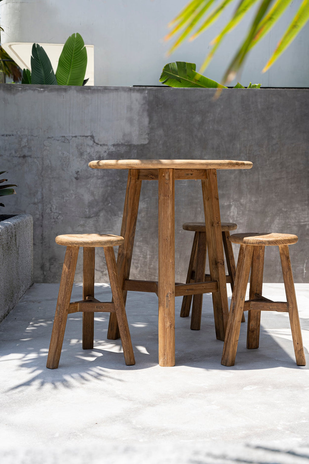 FUSUMA BAR STOOL | RECLAIMED TEAK | IN-OUTDOORS - Green Design Gallery