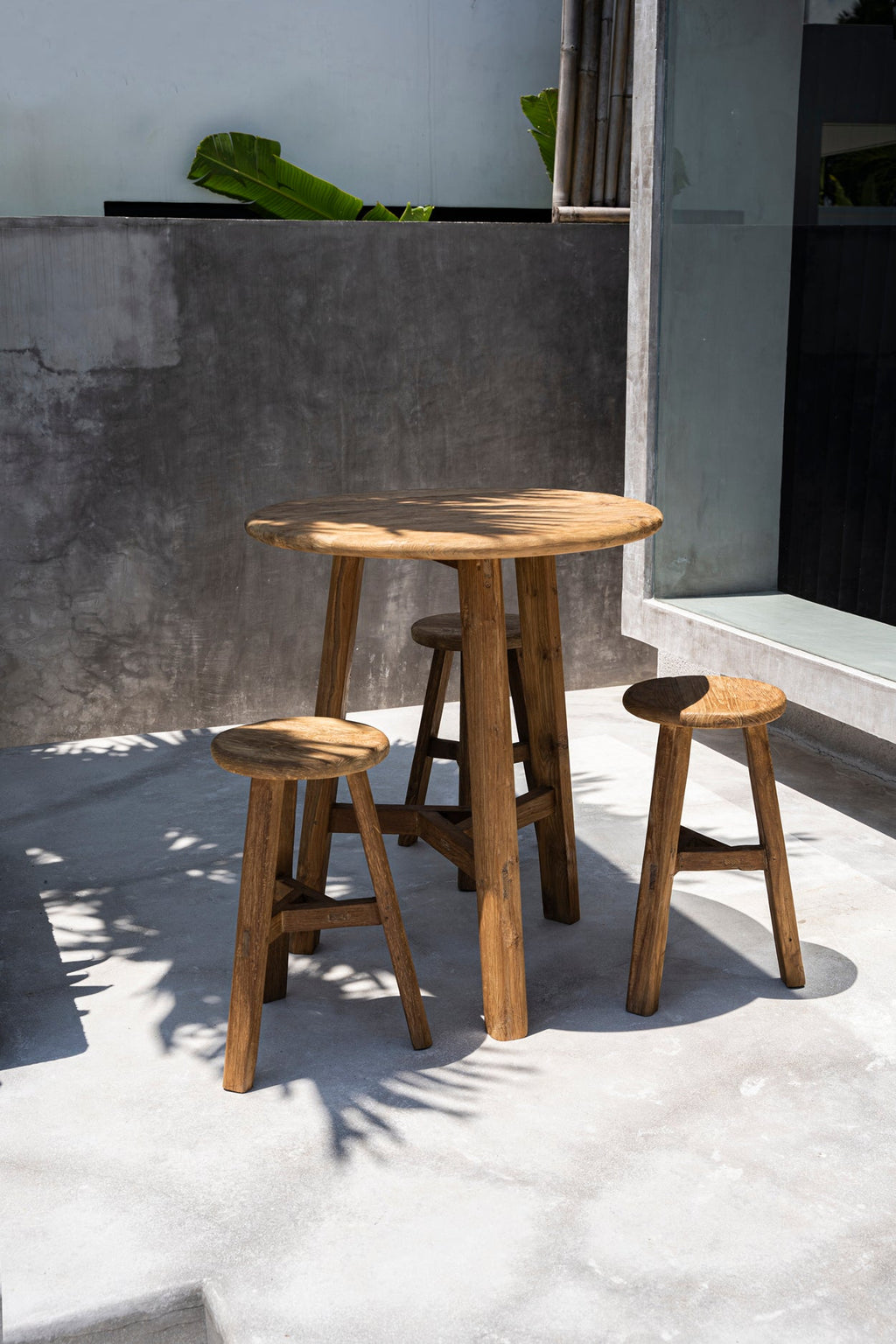 FUSUMA BAR STOOL | RECLAIMED TEAK | IN-OUTDOORS - Green Design Gallery
