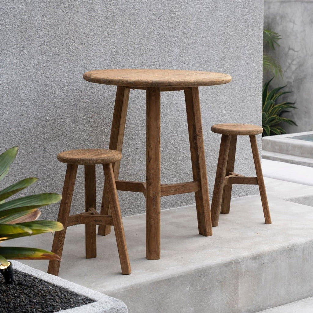 FUSUMA BAR STOOL | RECLAIMED TEAK | IN-OUTDOORS - Green Design Gallery