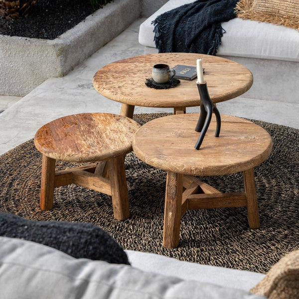 FUSUMA COFFEE TABLE | RECLAIMED TEAK | IN-OUTDOORS | 3 SIZES - Green Design Gallery