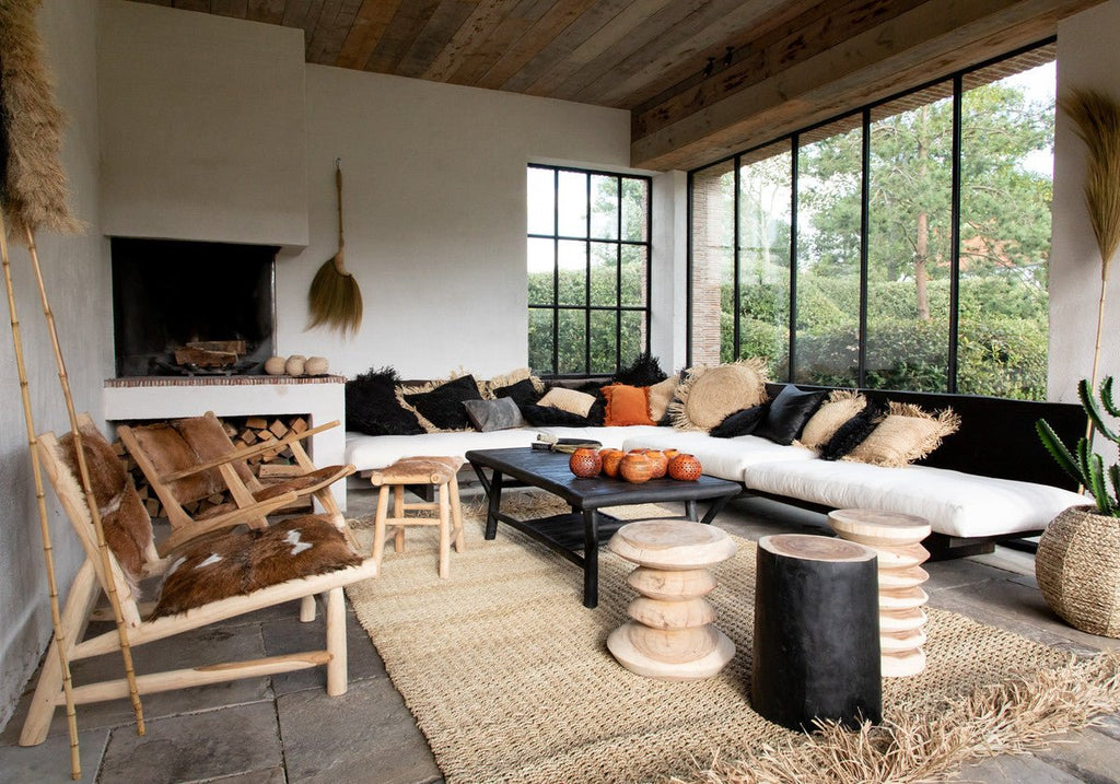 GALAPAGOS SIDE TABLE + STOOL | NATURAL - Green Design Gallery