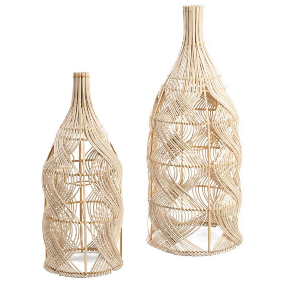 GARAFFA PENDANT + FLOOR LAMP SHADE | NATURAL | 2 SIZES - Green Design Gallery