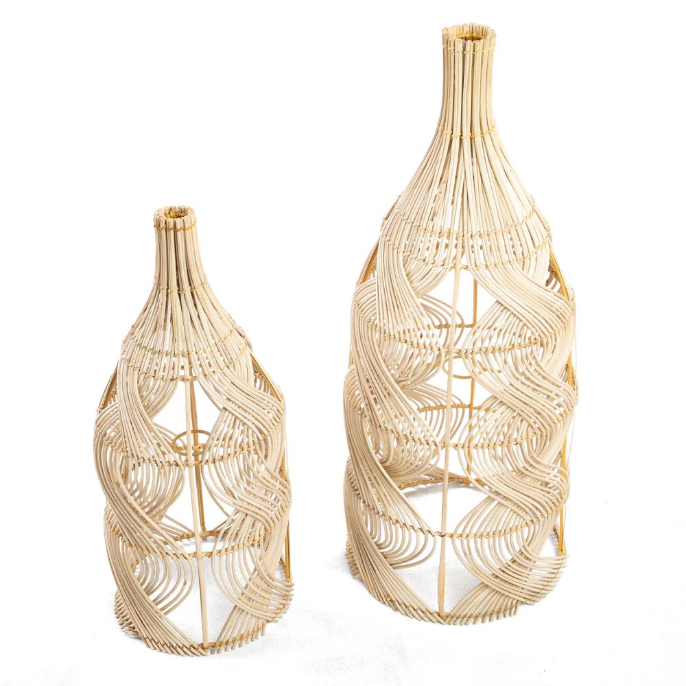 GARAFFA PENDANT + FLOOR LAMP SHADE | NATURAL | 2 SIZES - Green Design Gallery