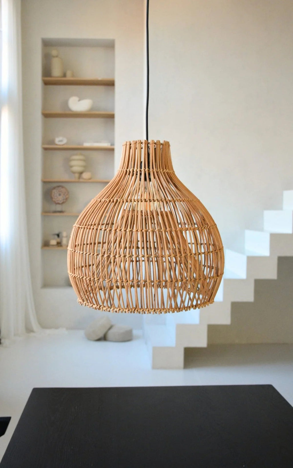 GILI PENDANT SHADE | NATURAL RATTAN - Green Design Gallery