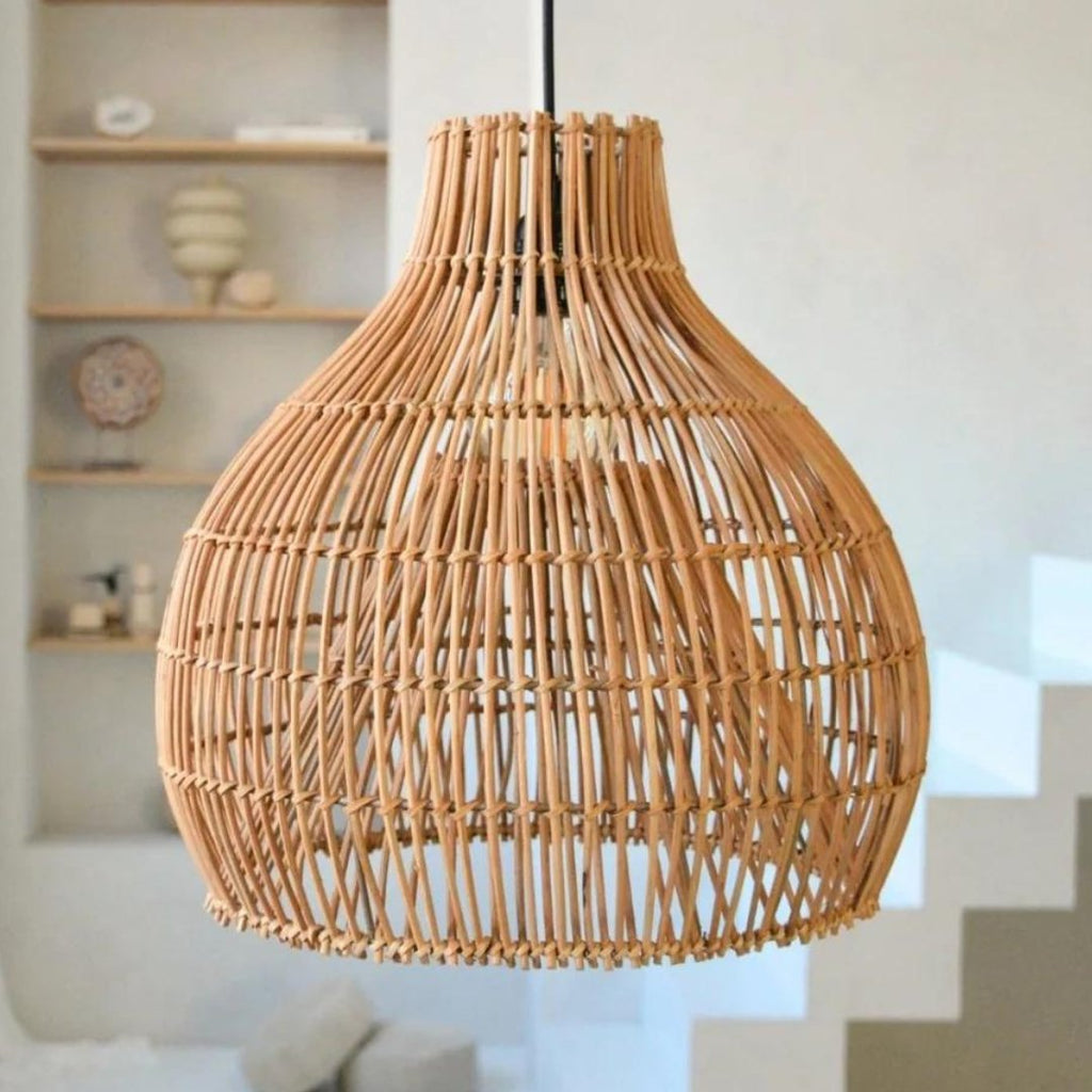 GILI PENDANT SHADE | NATURAL RATTAN - Green Design Gallery