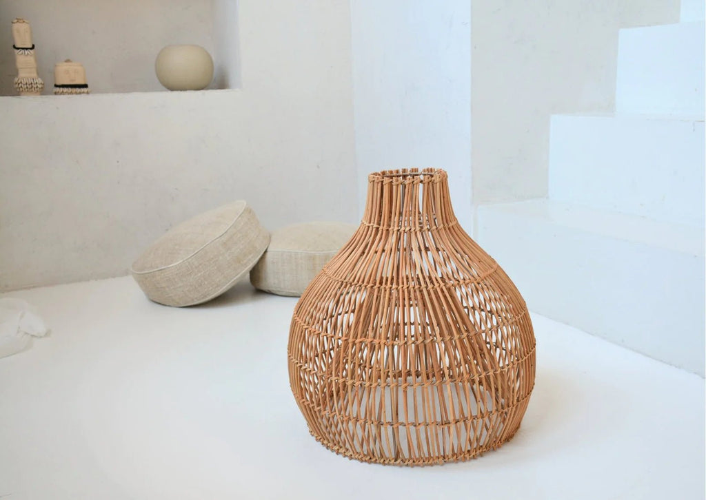 GILI PENDANT SHADE | NATURAL RATTAN - Green Design Gallery