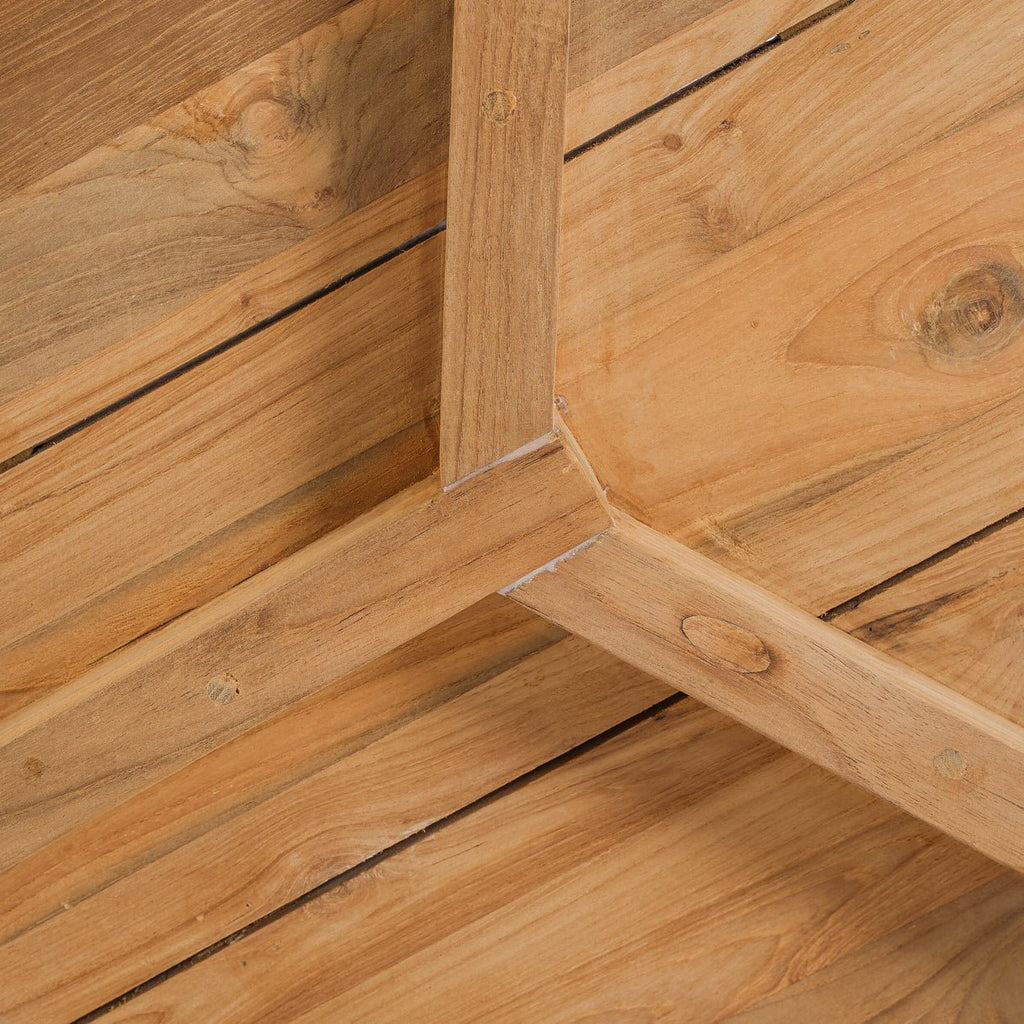 GILIMANUK SIDE TABLE + STOOL | NATURAL TEAK | IN-OUTDOORS - Green Design Gallery