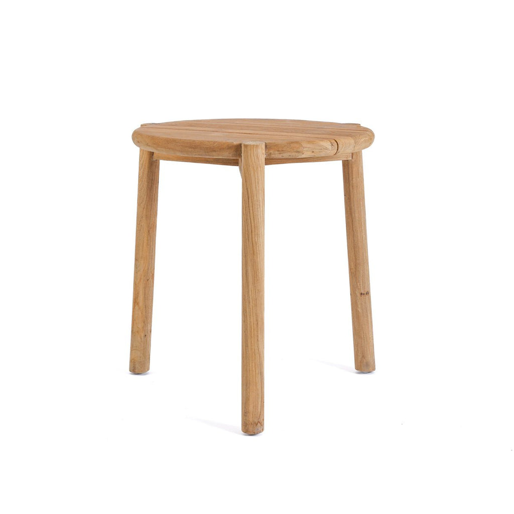GILIMANUK SIDE TABLE + STOOL | NATURAL TEAK | IN-OUTDOORS - Green Design Gallery