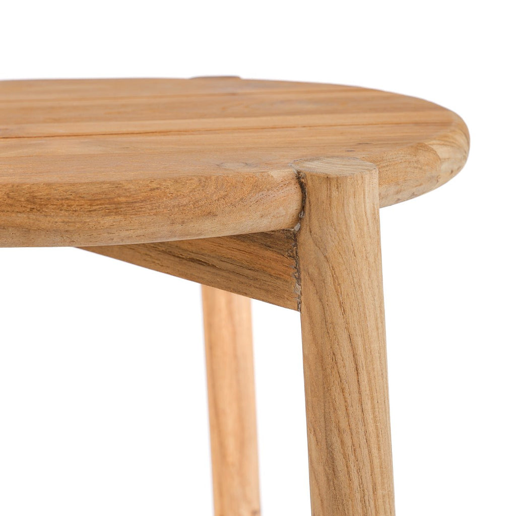 GILIMANUK SIDE TABLE + STOOL | NATURAL TEAK | IN-OUTDOORS - Green Design Gallery