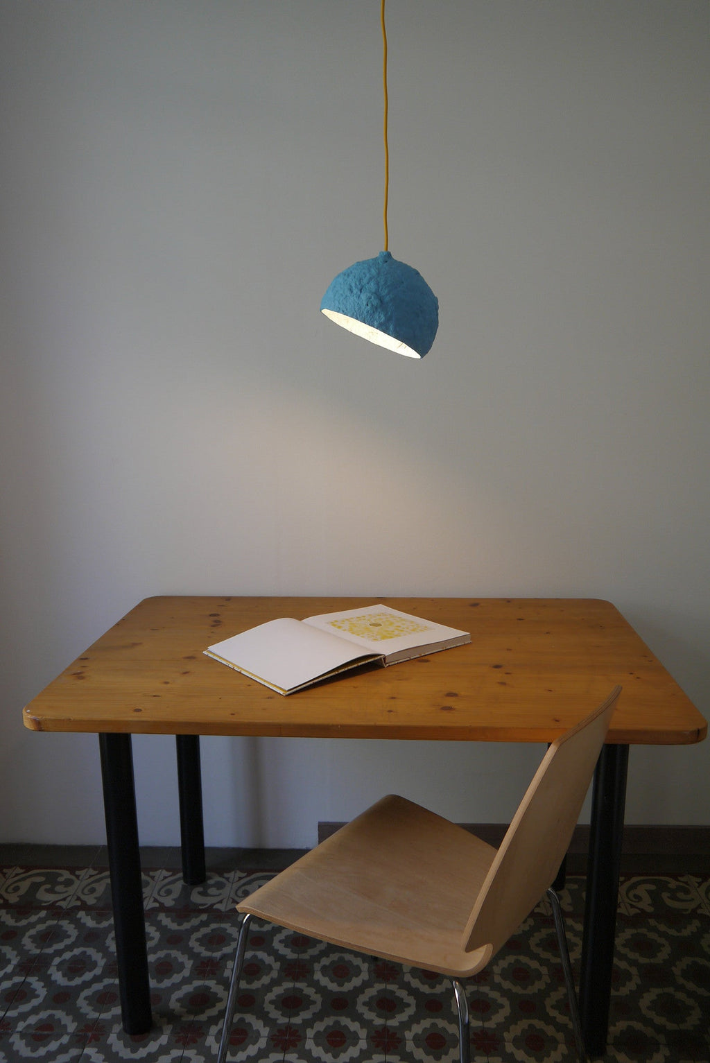 GLOBE PENDANT LAMP | PAPIER MACHÉ | 7 COLORS - Green Design Gallery