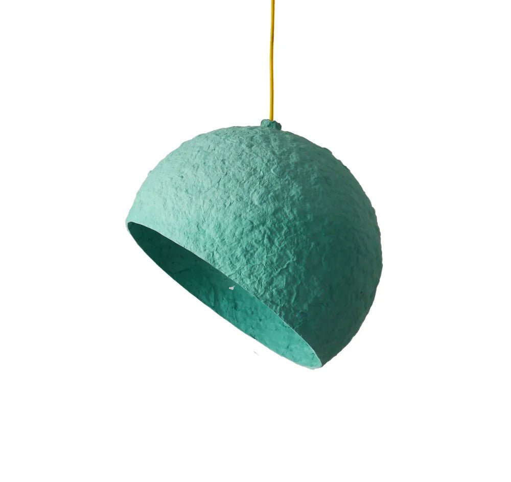 GLOBE PENDANT LAMP | PAPIER MACHÉ | 7 COLORS - Green Design Gallery