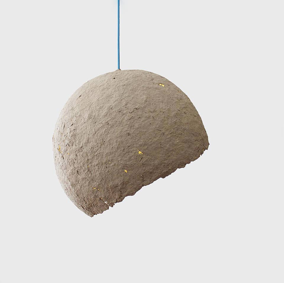 GLOBE PENDANT LAMP | PAPIER MACHÉ | 7 COLORS - Green Design Gallery