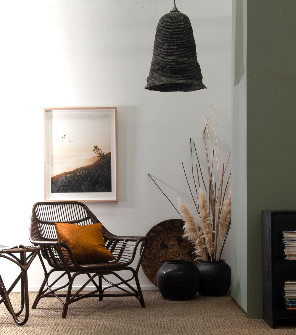 GROVE LOUNGE CHAIR / BROWN RATTAN - Green Design Gallery