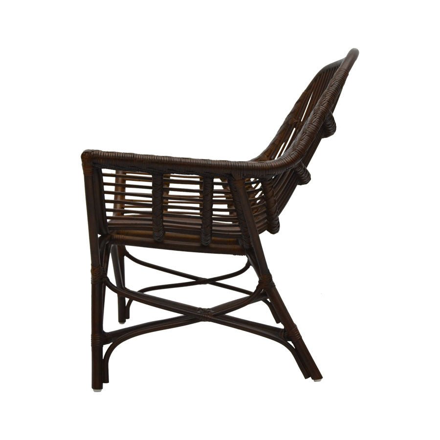 GROVE LOUNGE CHAIR / BROWN RATTAN - Green Design Gallery